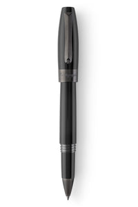 فورتونا, قلم حبر رولربول - أسود مع تقليم معدني بندقي
