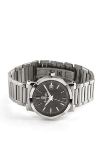 Parola Watch, Steel, Black Dial