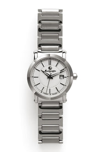 Parola Watch, Steel, White Dial