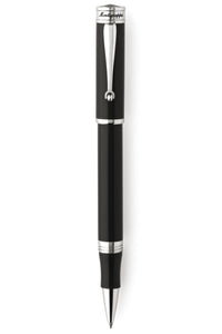 Ducale Rollerball Pen - Black with Palladium Plating