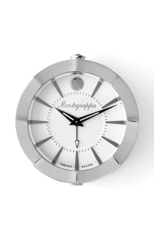 Table Clock - Travel - Silver Dial - without Alarm