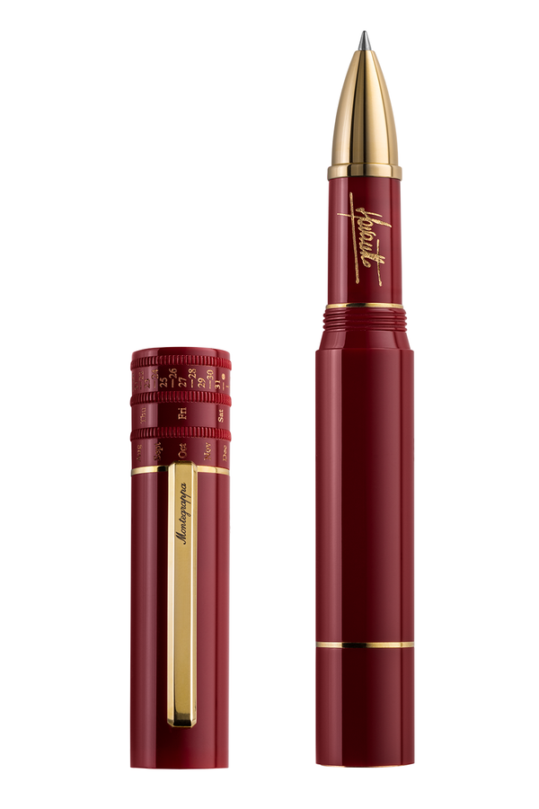 ANYTIME BY PAOLO FAVARETTO: Supremo Resin Gold Plated Brass Rollerball Pen