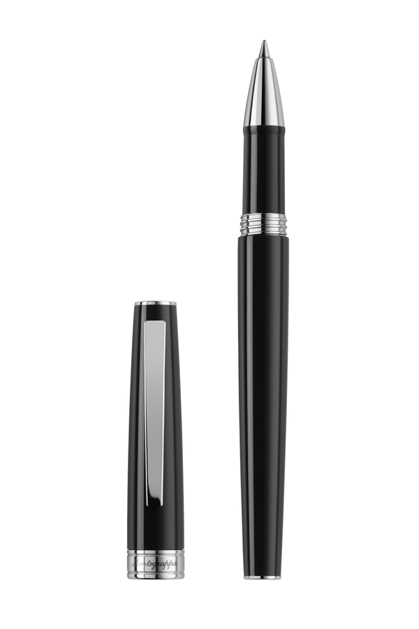 Armonia Mini Rollerball Pen, Steel, Black