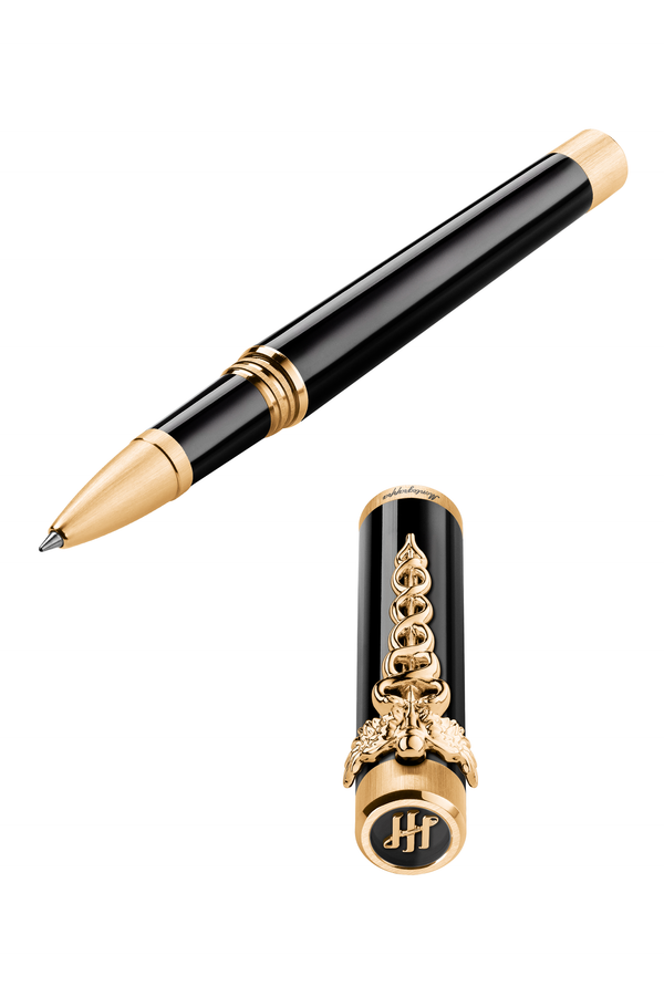 Zero Caduceus Rollerball, IP Yellow Gold