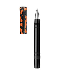Tibaldi Lp Vinyl Orange Resin Rollerball Pen Rubber Clip Perfecta