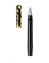 Tibaldi Lp Vinyl Yellow Resin Rollerball Pen Rubber Clip Perfecta