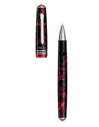 Tibaldi Ruby Red Resin Rollerball Pen Palladium Trims N60