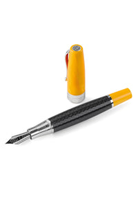 Miya Carbon Fountain Pen - Yellow