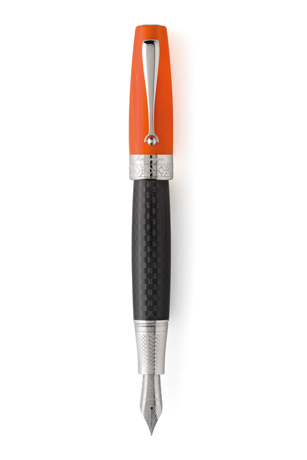 Miya Carbon Fountain Pen - Orange