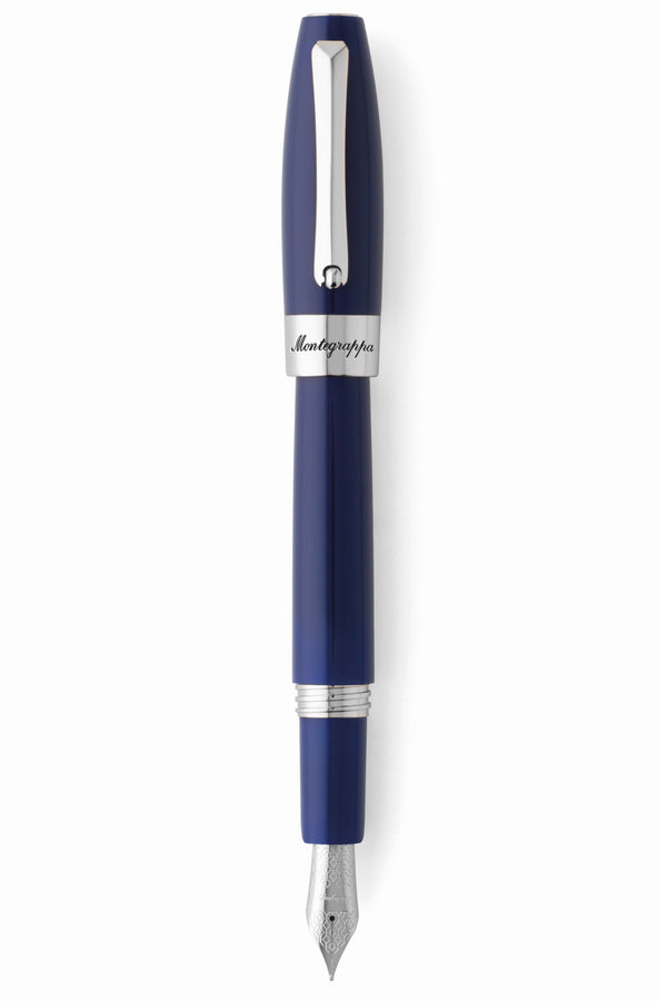 Fortuna Blue Fountain Pen, Steel,