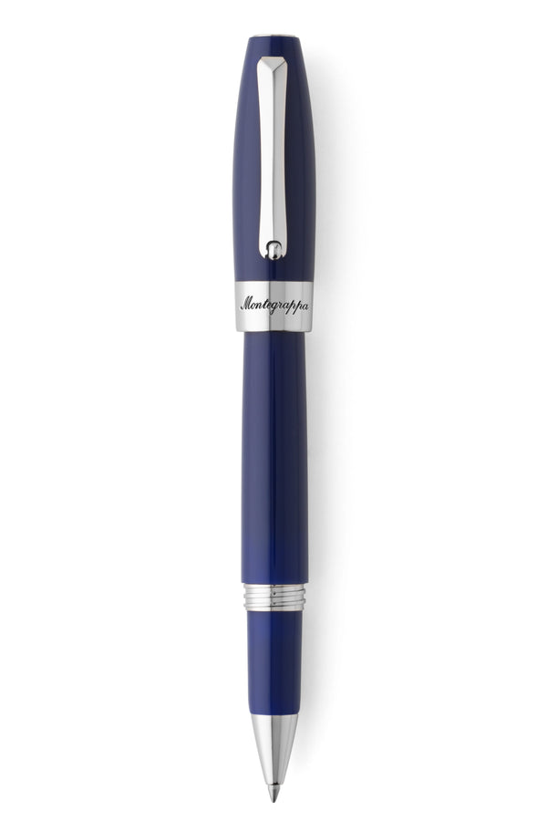 Fortuna Blue Rollerball Pen, Steel