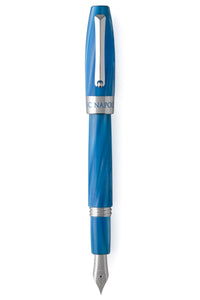 Fortuna Fountain Pen, Palladium pl. & Light Blue - Napoli