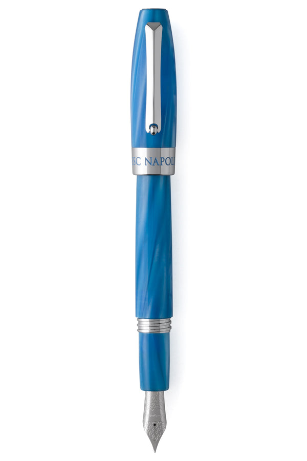 Fortuna Fountain Pen, Palladium pl. & Light Blue - Napoli