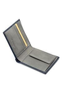 Wallet 3 CC with Coin Case - Blue & Grey