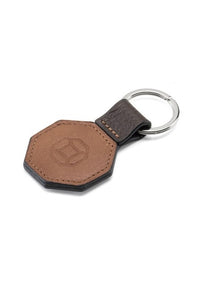 Key Holder - Octagonal - Brown & Caramel