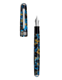 Tibaldi Samarkand Blue Resin Fountain Pen Palladium Trims N60