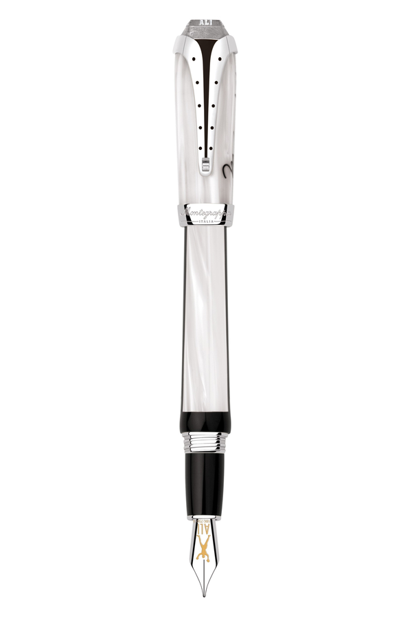 Muhammad Ali Fountain Pen - Silver & Resin