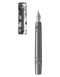 Tibaldi Stonewash Grey Resin Fountain Pen Rubber Clip Perfecta