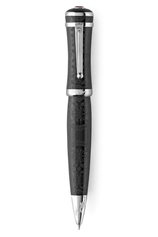 Sophia Loren Ballpoint Pen, Silver (Black)