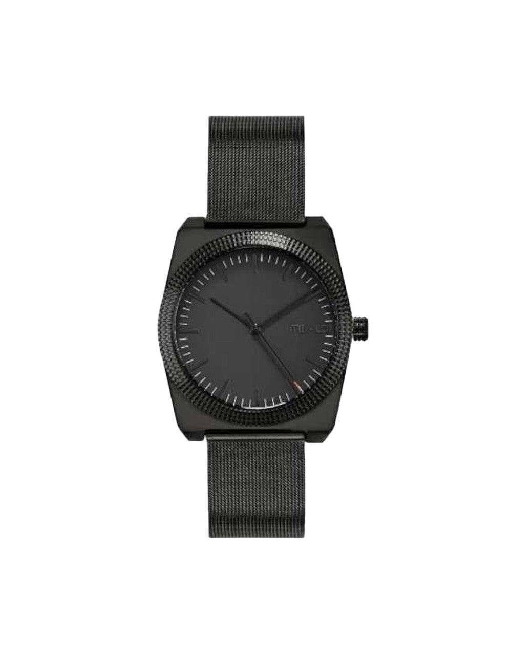 Tibaldi Steel Mesh Strap Black Dial Men'S Watch