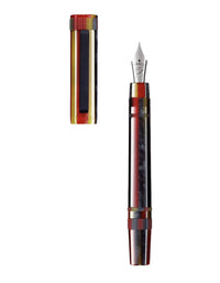 Tibaldi Baiadera Red Resin Fountain Pen Rubber Clip Perfecta