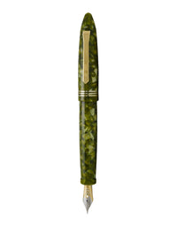 Tibaldi Honeycomb Green Fountain Pen 18K Gold Bononia