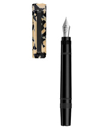Tibaldi Tortoise Beige Resin Fountain Pen Rubber Clip Perfecta
