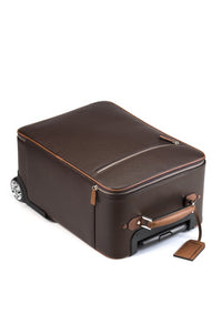 Trolley Cabin Bag, Brown & Caramel