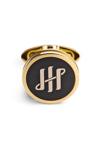 Purezza Cufflinks, IP Yellow Gold