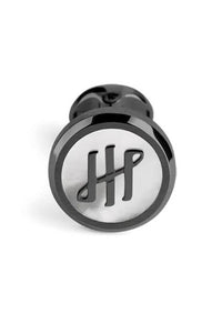 Materica Cufflinks, IP Ultra Black & Mother-of-Pearl Inlay