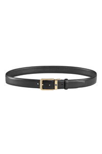 Montegrappa Signet reversible belt, Black, 35mm buckle, IP yellow gold
