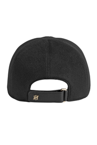 AMB-ITION Pure Cashmere Baseball Cap, Black