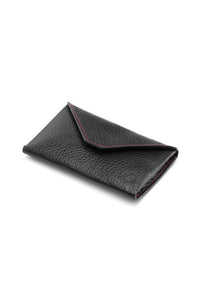 Business Card Case - Envelope Design - Black & Red