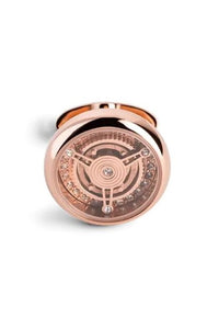 Tourbillon Plus Cufflinks, IP Rose Gold & Preciosa Crystals