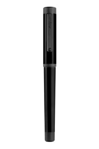 قلم حبر صفر ، روثينيوم أسود فائق ، متوسط ​​، سن صلب