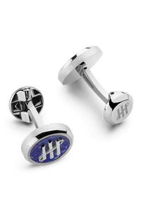 Materica Cufflinks, IP Palladium & Lazuli Inlay