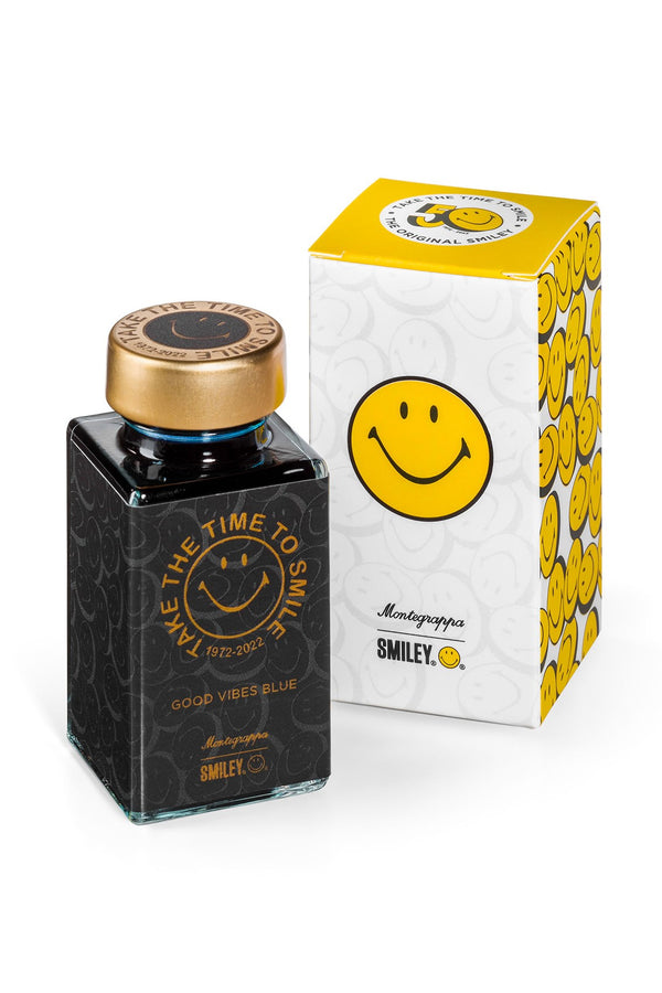 Smiley® Good Vibes Blue Ink Bottle