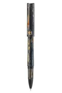 Zero Meteor Shower Rollerball Pen, Ultra-Black Ruthenium