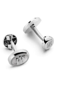 Materica Cufflinks, IP Palladium & Mother-of-Pearl Inlay