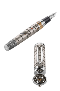 NICOLAUS COPERNICUS Fountain Pen, silver set with Limited Watch