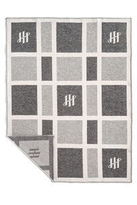 بطانية سكوديريا من الصوف البكر، رمادية