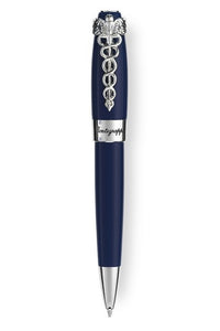 Caduceus Navy Blue Ballpoint Pen