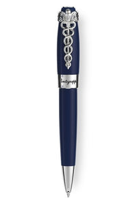 قلم حبر جاف Caduceus باللون الأزرق الداكن