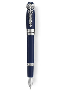 Caduceus Navy Blue Fountain Pen, Medium