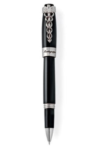 Caduceus Rollerball Pen, Black & Palladium pl.
