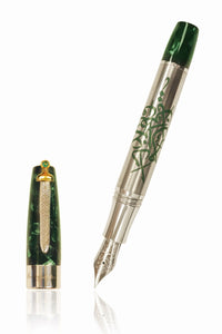 Saudi Vision 2030 Fountain Pen, Silver