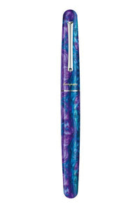 Elmo 01 Fantasy Blooms Rollerball Pen, Blue Cross Gentian
