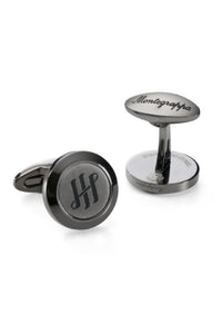 Classico "Ambigram" Cufflinks, IP Gun Metal