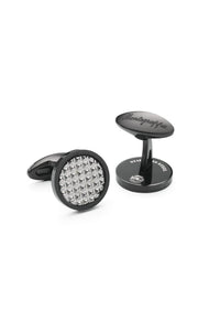 Clou Cufflinks, IP Black & Steel
