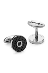 Clou "Ambigram" Cufflinks, Steel & IP Black